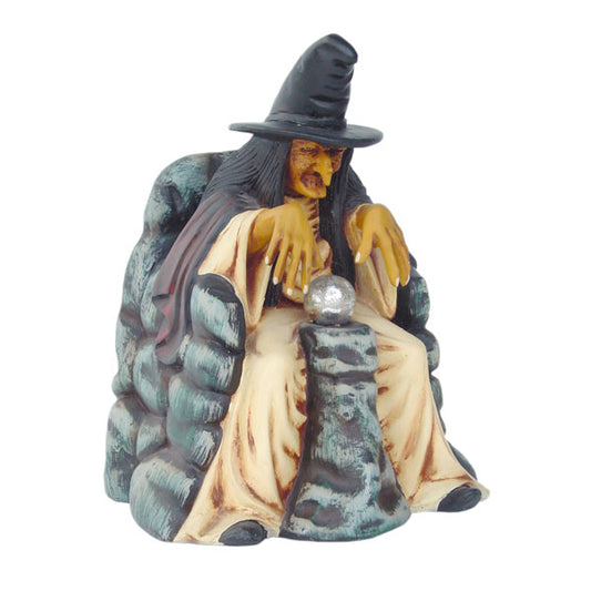 Witch with Crystal Ball Life Size Statue