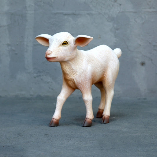Goat Kid Standing Life Size Statue