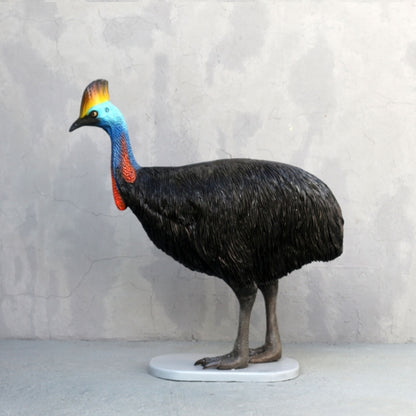 Cassowary Bird Female Life Size Statue