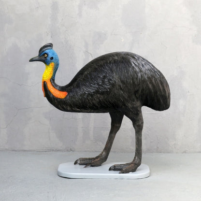 Cassowary Bird Male Life Size Statue