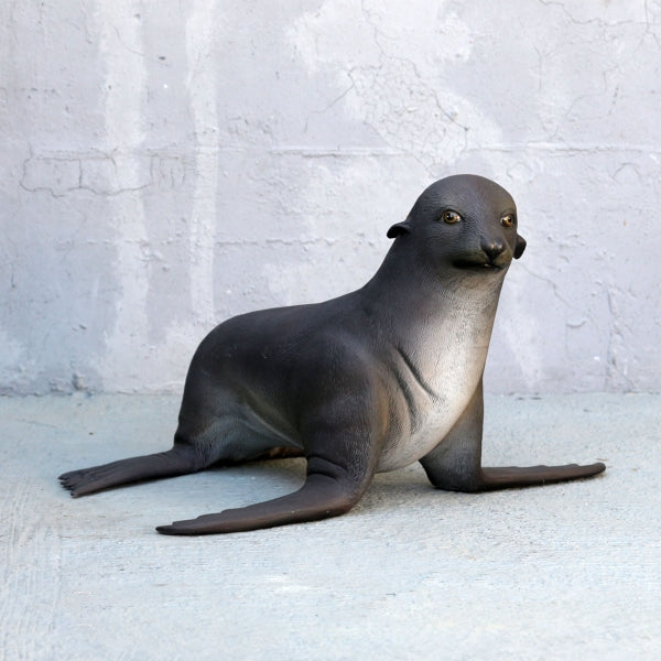 Baby Fur Seal Life Size Statue