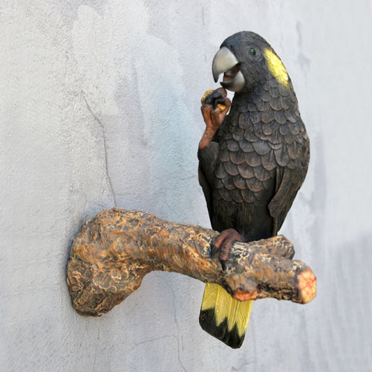 Yellow-tailed Black Cockatoo Life Size Statue