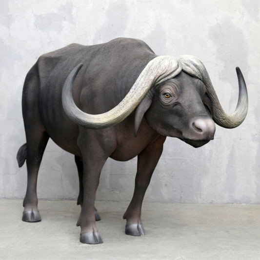 African Buffalo Life Size Statue