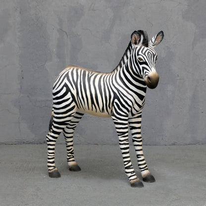 Zebra Foal Life Size Statue