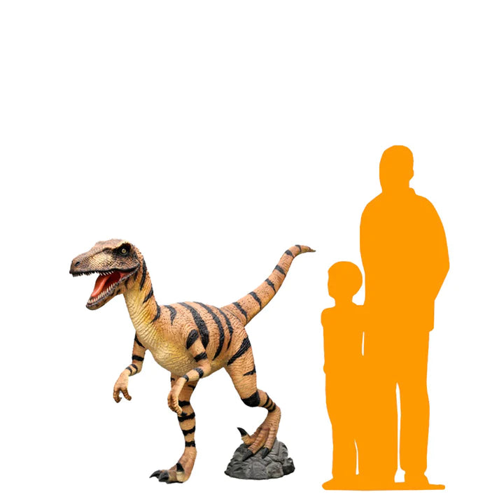 Velociraptor Dinosaur Life Size Statue