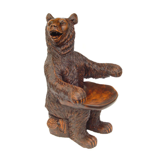 Bear Chair with Arm Rest Life Size Statue