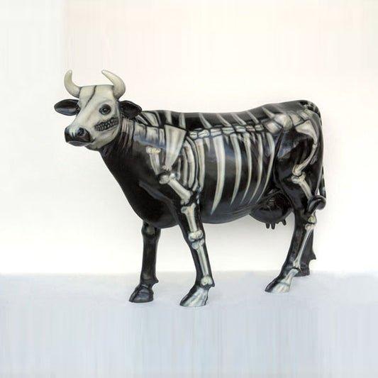 Skeleton Cow Life Size Statue