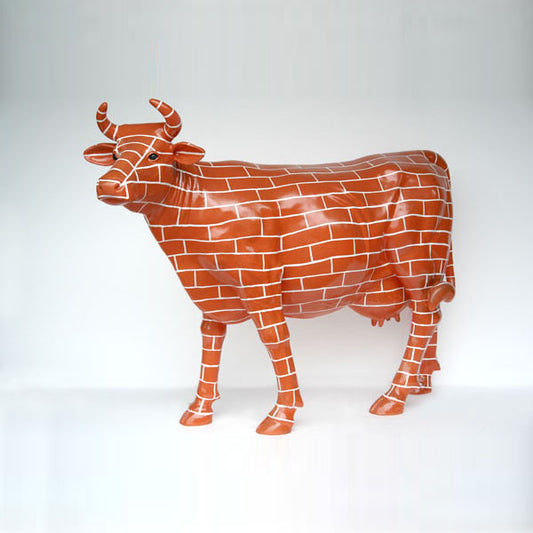 Brick Cow Life Size Statue