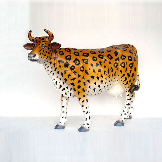 Jaguar Cow Life Size Statue