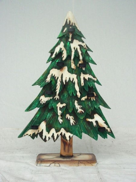 Christmas Tree 2 sided with Candle Holder