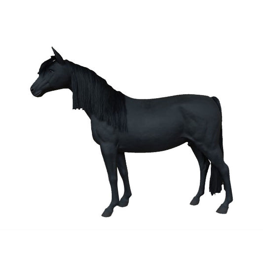 Black Stallion Life Size Statue