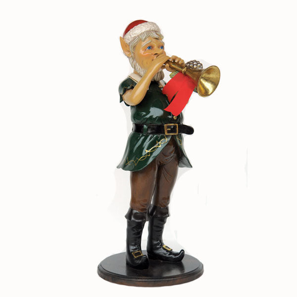 Elf with Trumpet Life Size Statue