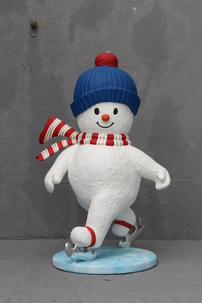 Snowboy Skating Life Size Statue