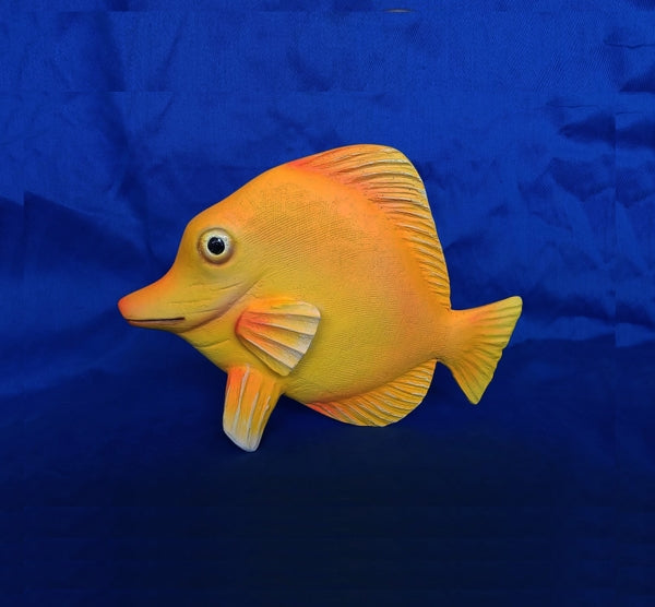 Yellow Tang Fish Small Life Size Statue
