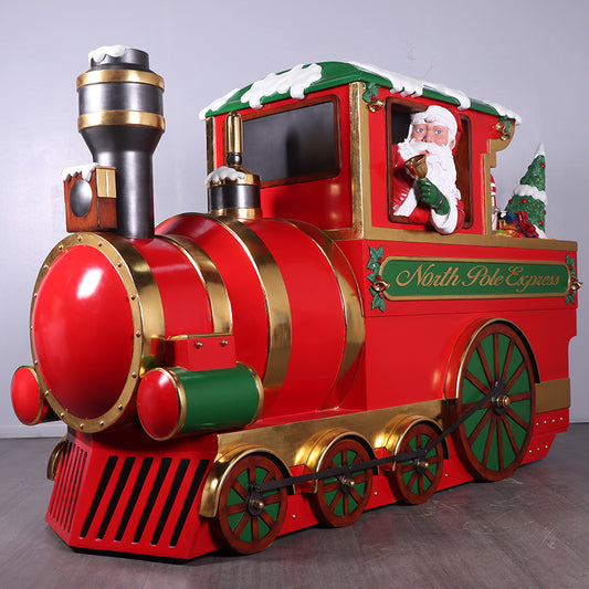 North Pole Express Locomotive Life Size Statue