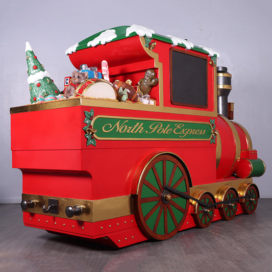 North Pole Express Locomotive Life Size Statue