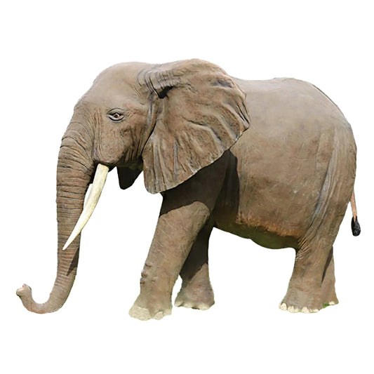 Elephant Standing Life Size Statue