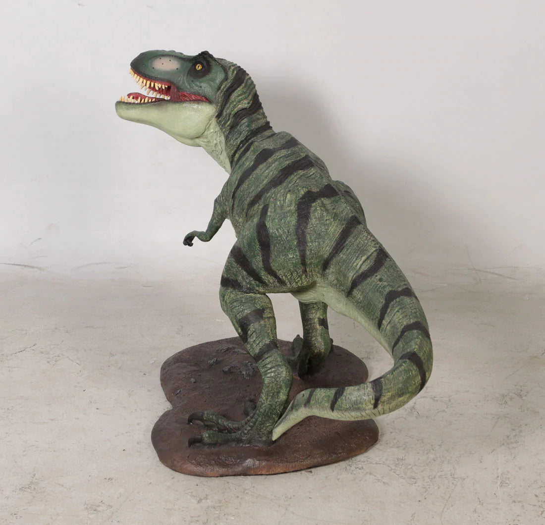 T-Rex Baby Dinosaur On Rock Life Size Statue
