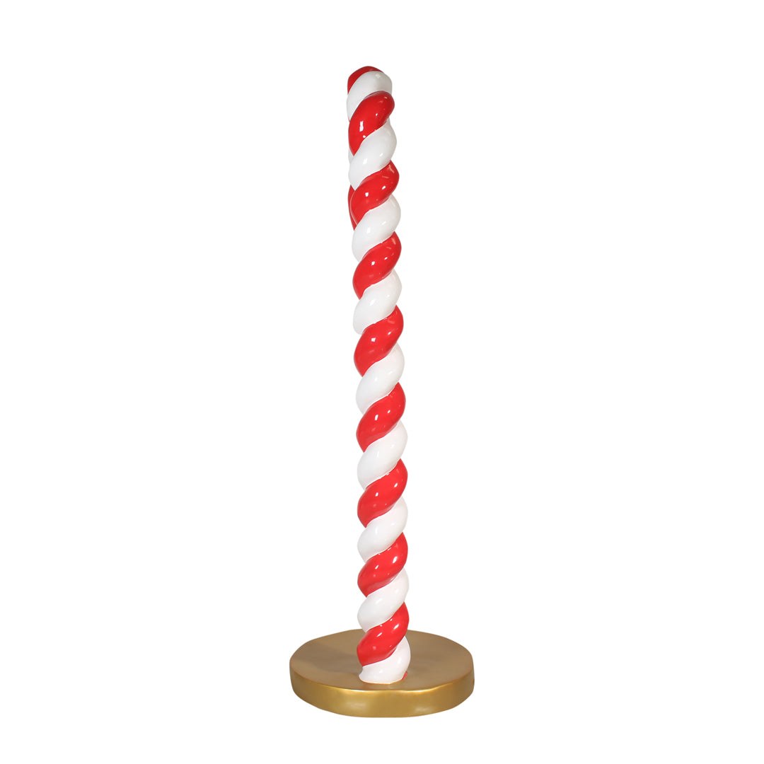 Candy Cane Twist On Base Over Sized Statue