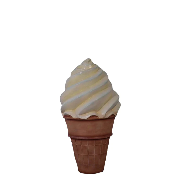 Soft Serve Ice Cream In Cone Over Sized Statue