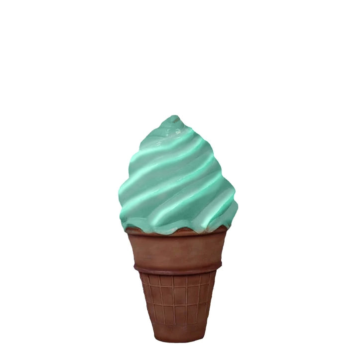 Soft Serve Ice Cream In Cone Over Sized Statue