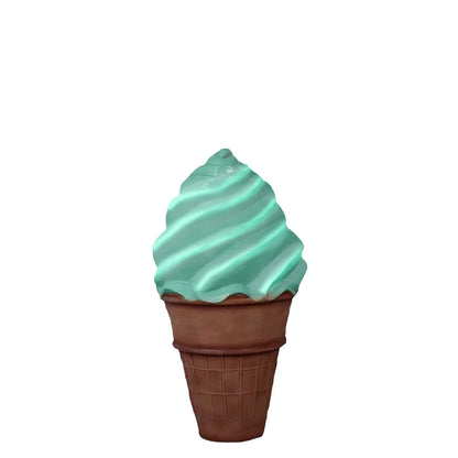 Soft Serve Ice Cream In Cone Over Sized Statue