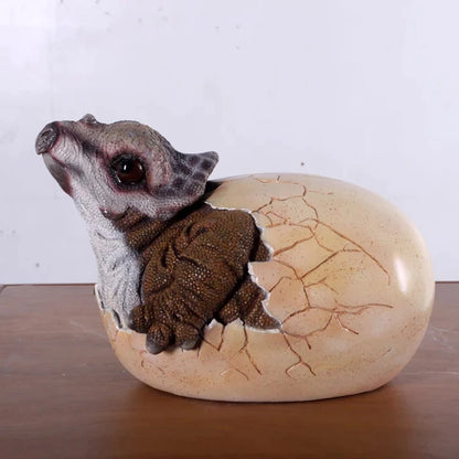 Triceratops Dinosaur Egg Hatching Life Size Statue