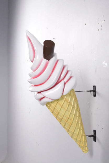 Wall Decor Soft Serve Ice Cream Over Sized Statue