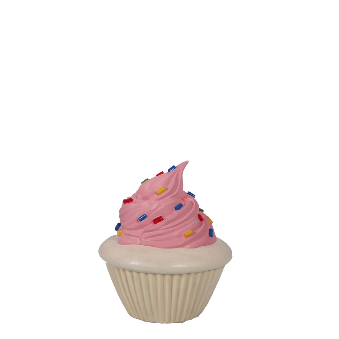 Cupcake With Sprinkles Over Sized Statue