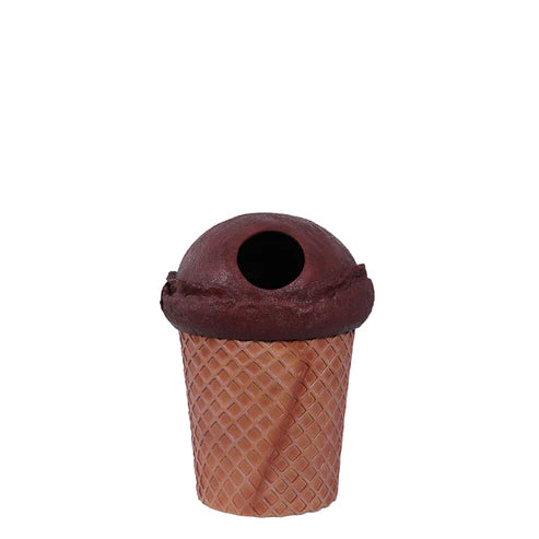 Ice Cream Trash Can Over Sized Statue