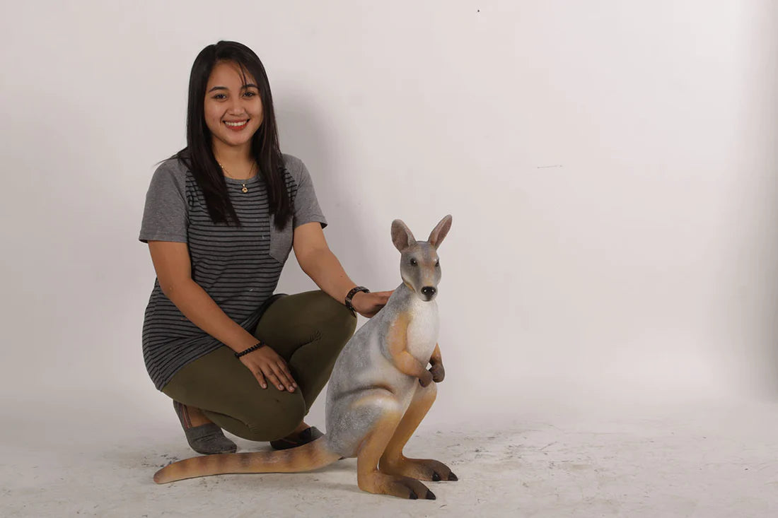 Wallaby Kangaroo Life Size Statue
