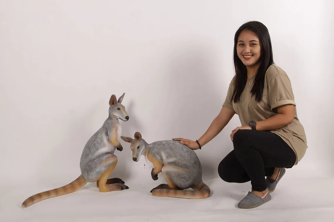 Wallaby Kangaroo Life Size Statue