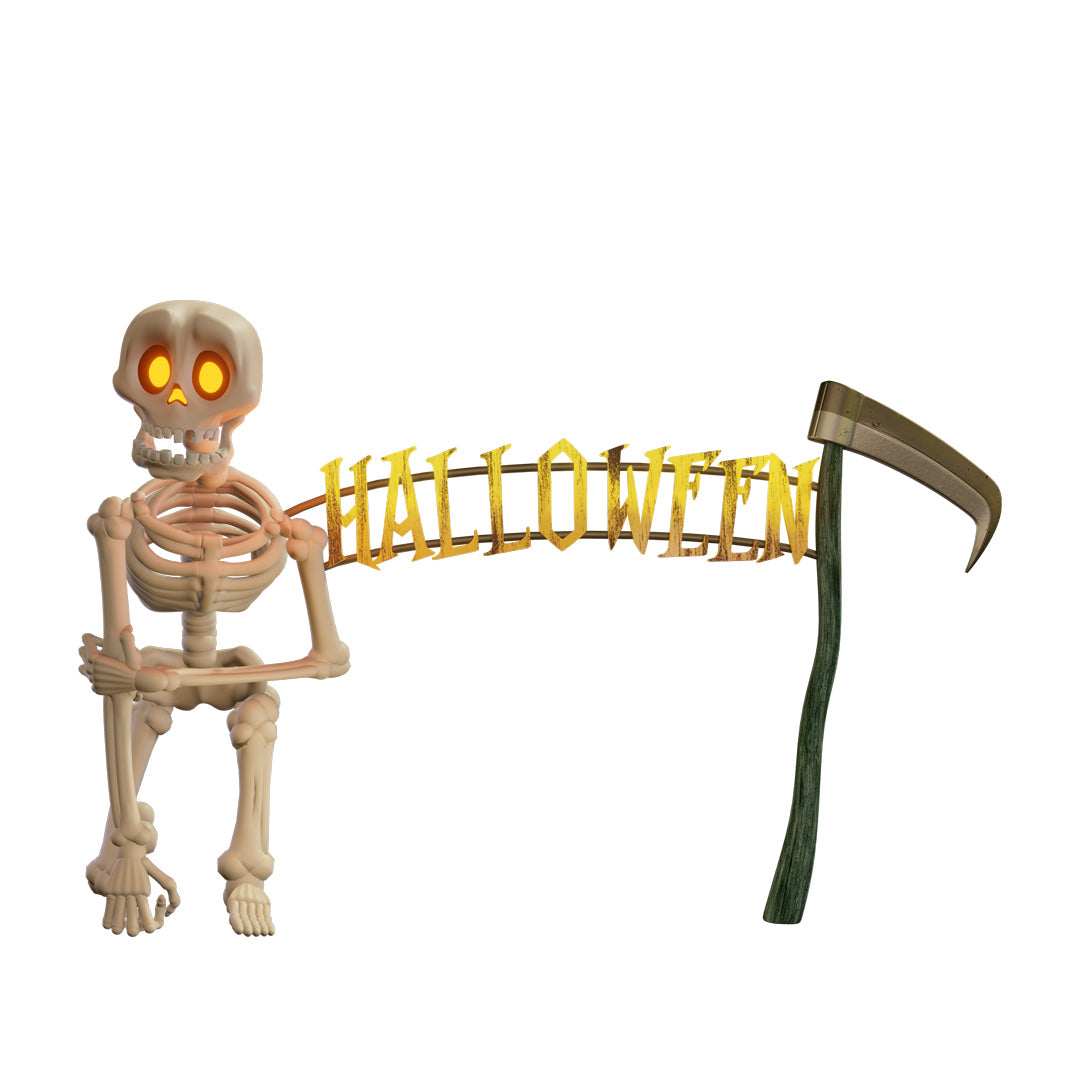 Skeleton Giant Halloween Archway Statue