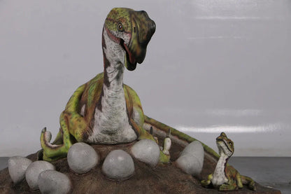 Oviraptor Dinosaur Nest Life Size Statue