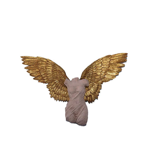 Stone Wall Decor Angel Over Sized Statue