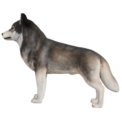 Dog Husky Life Size Statue