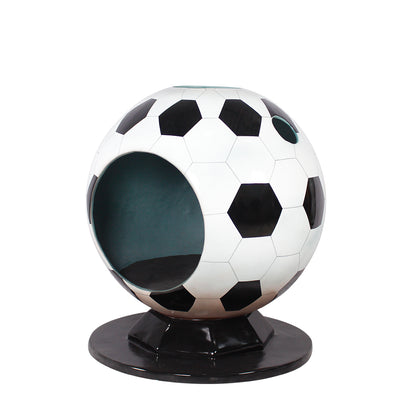 Soccer Ball Bubble Photo Op Statue