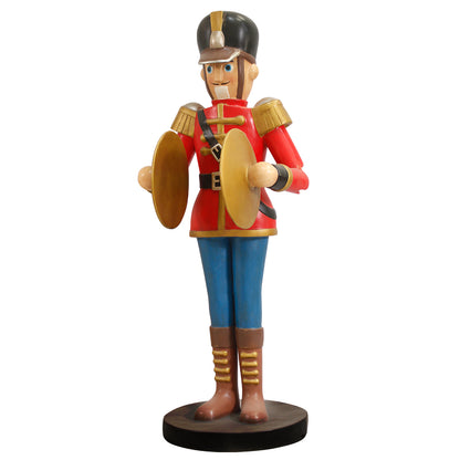 Toy Soldier Playing Cymbals Life Size Statue