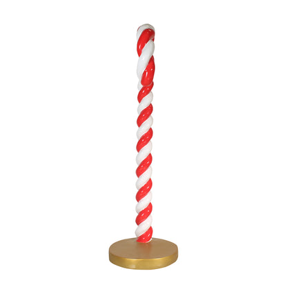 Candy Cane Twist On Base Over Sized Statue