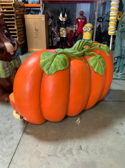 Pumpkin Bench Life Size Statue