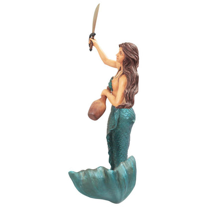 Mermaid Warrior Life Size Statue
