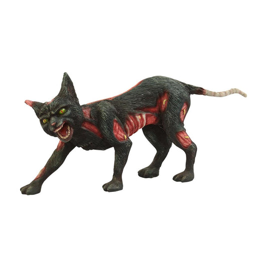 Skeleton Undead Cursed Cat Life Size Statue