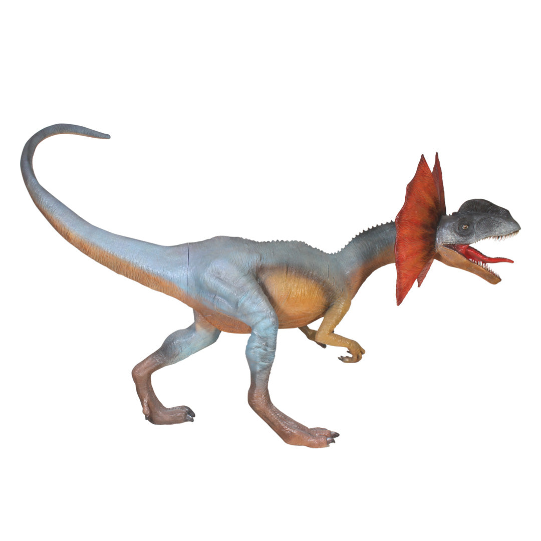 Dilophosaurus Walking Life Size Statue