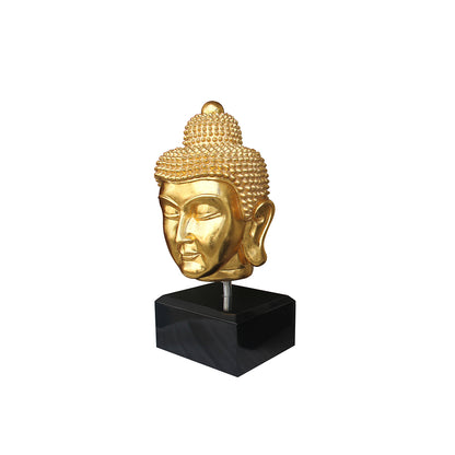 Buddha Head On Base Statue
