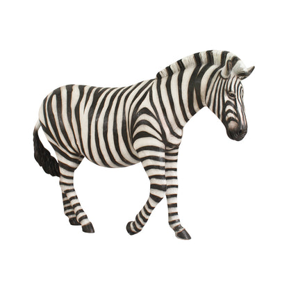 Zebra Walking Life Size Statue