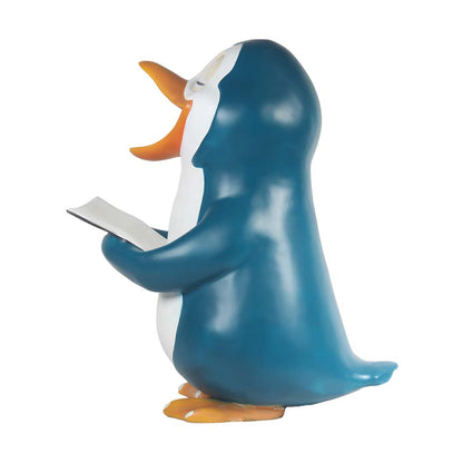 Comic Penguin Squeek Singing Life Size Statue