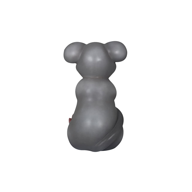 Comic Mouse Sitting Over Sized Statue