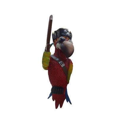Comic Pirate Parrot No Stand Over Sized Statue