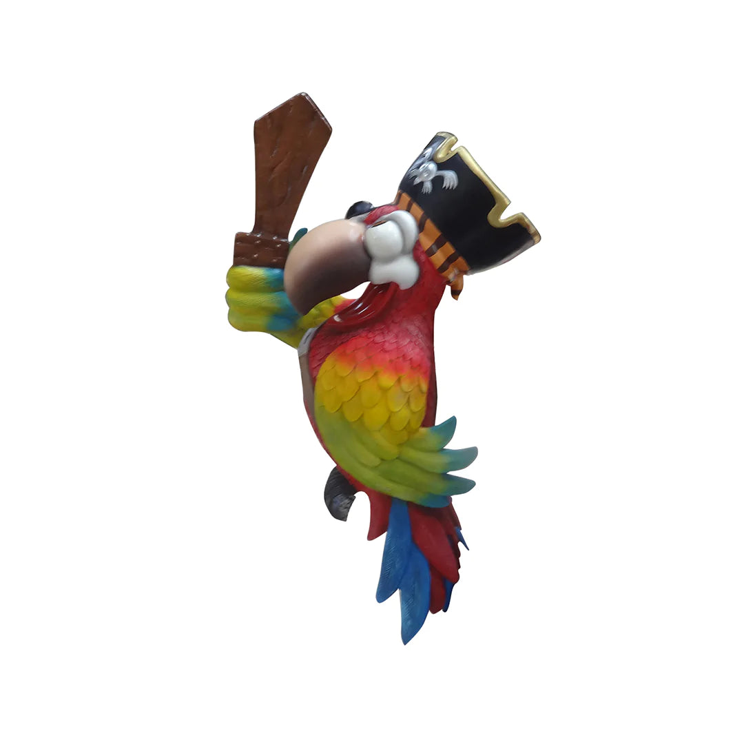Comic Pirate Parrot No Stand Over Sized Statue - LM Treasures 