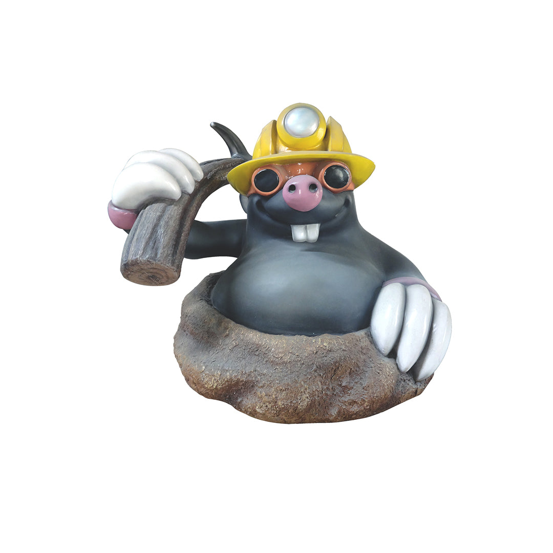 Mole Miner Life Size Statue